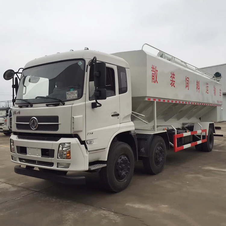 厂家直销东风天锦30方饲料车 15吨颗粒饲料车 鸡场猪场散装饲料运输车价格示例图10